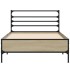 Estructura cama madera ingeniería metal roble Sonoma 90x190