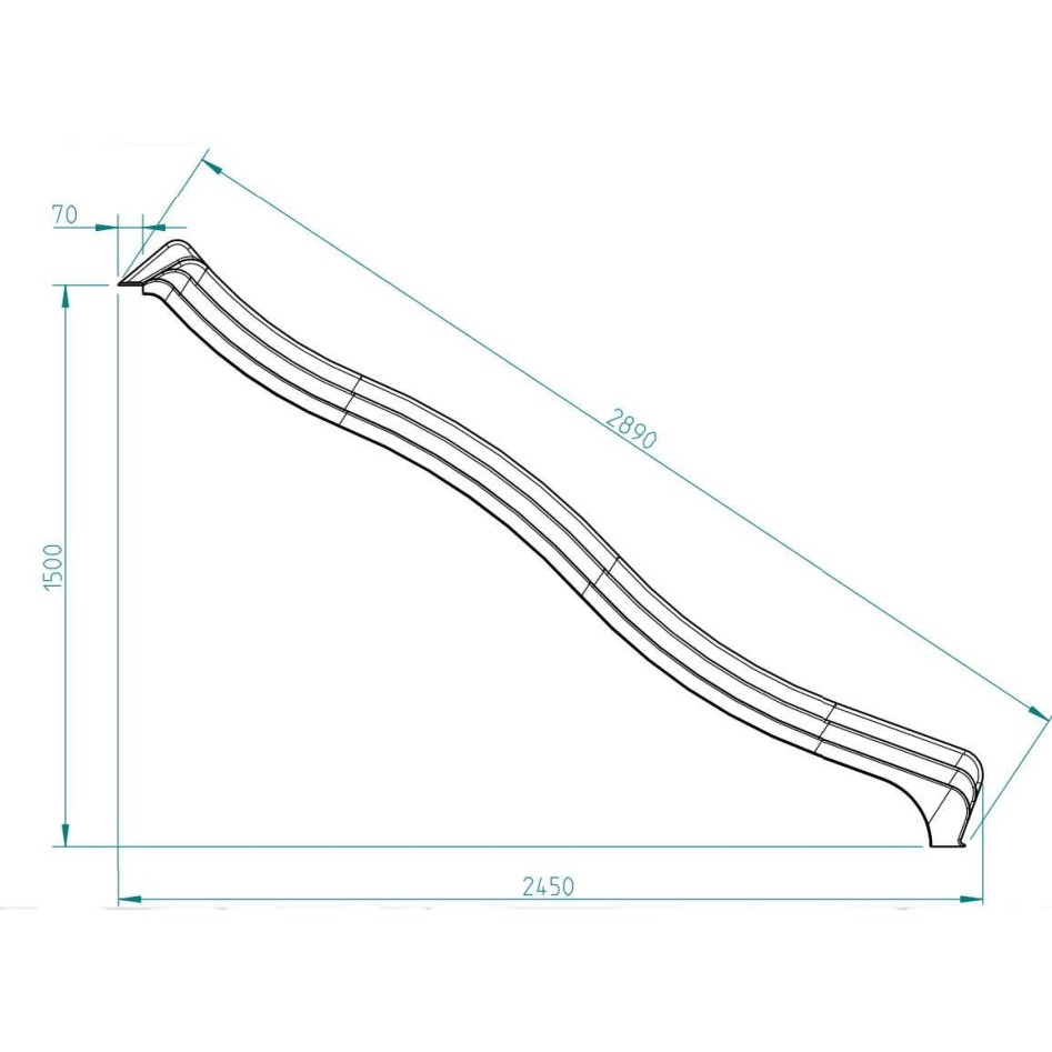 Rampa Tobogán Horeca 1,50 m altura