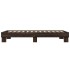 Estructura cama madera ingeniería metal roble marrón 90x200