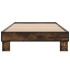Estructura cama madera ingeniería metal roble humo 100x200