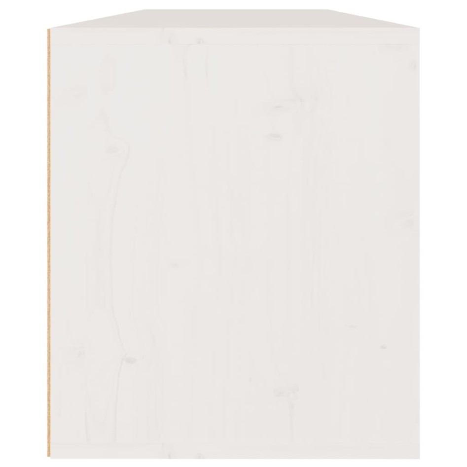 Armarios de pared 2 uds madera maciza pino blanco 60x30x35