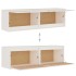 Armarios de pared 2 uds madera maciza pino blanco 60x30x35