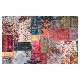 Alfombra lavable patchwork antideslizante multicolor 160x230