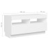 Mueble para TV con luces LED blanco 260x35x40