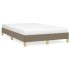 Estructura de cama sin colchón tela gris taupe 120x190