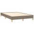 Estructura de cama sin colchón tela gris taupe 120x190