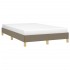 Estructura de cama sin colchón tela gris taupe 120x190