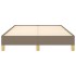Estructura de cama sin colchón tela gris taupe 120x190