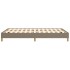 Estructura de cama sin colchón tela gris taupe 120x190