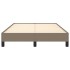 Estructura de cama sin colchón tela gris taupe 120x190