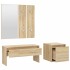 Set de muebles de recibidor madera contrachapada color