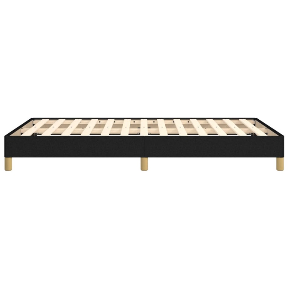 Estructura de cama sin colchón tela negro 120x190