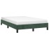 Estructura cama sin colchón terciopelo verde oscuro