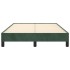 Estructura cama sin colchón terciopelo verde oscuro