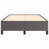 Estructura de cama sin colchón cuero sintético gris 120x190