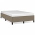 Estructura de cama sin colchón tela gris taupe 120x190