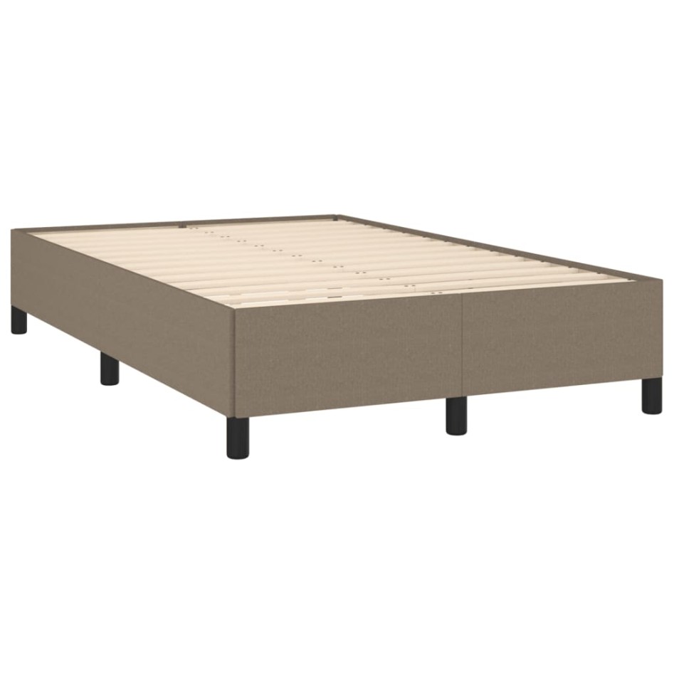 Estructura de cama sin colchón tela gris taupe 120x190