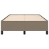 Estructura de cama sin colchón tela gris taupe 120x190