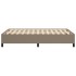 Estructura de cama sin colchón tela gris taupe 120x190
