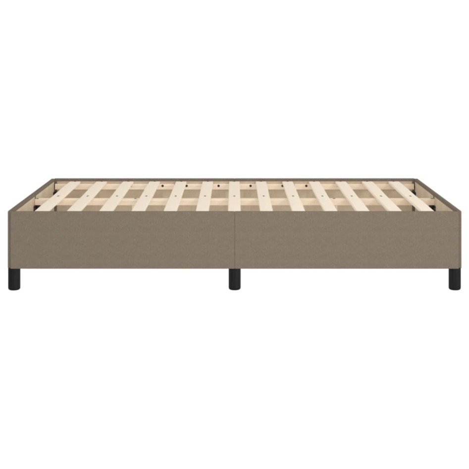Estructura de cama sin colchón tela gris taupe 120x190