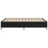Estructura de cama sin colchón tela negro 120x190