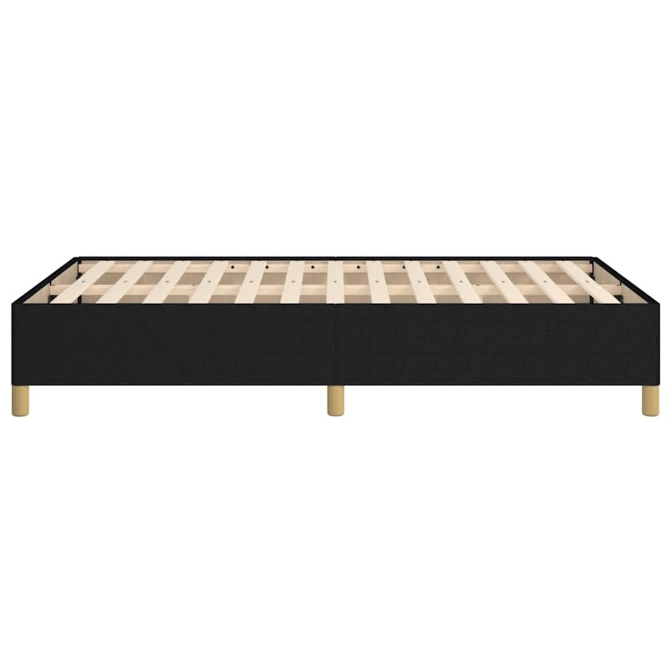 Estructura de cama sin colchón tela negro 120x190