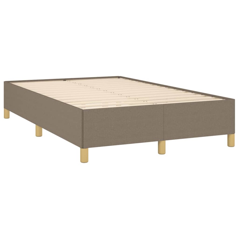 Estructura de cama sin colchón tela gris taupe 120x190