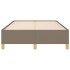 Estructura de cama sin colchón tela gris taupe 120x190