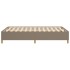 Estructura de cama sin colchón tela gris taupe 120x190