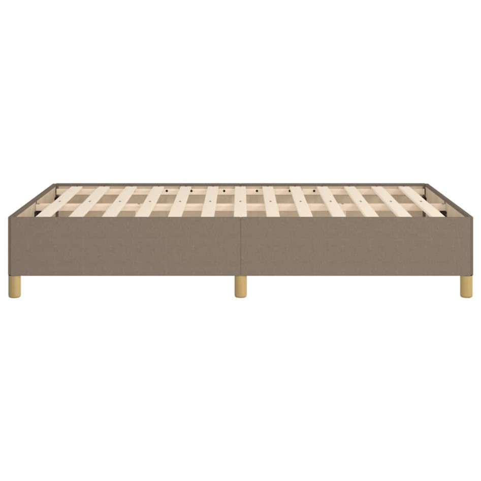 Estructura de cama sin colchón tela gris taupe 120x190