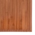 Alfombra rectangular bambú marrón 100x1000