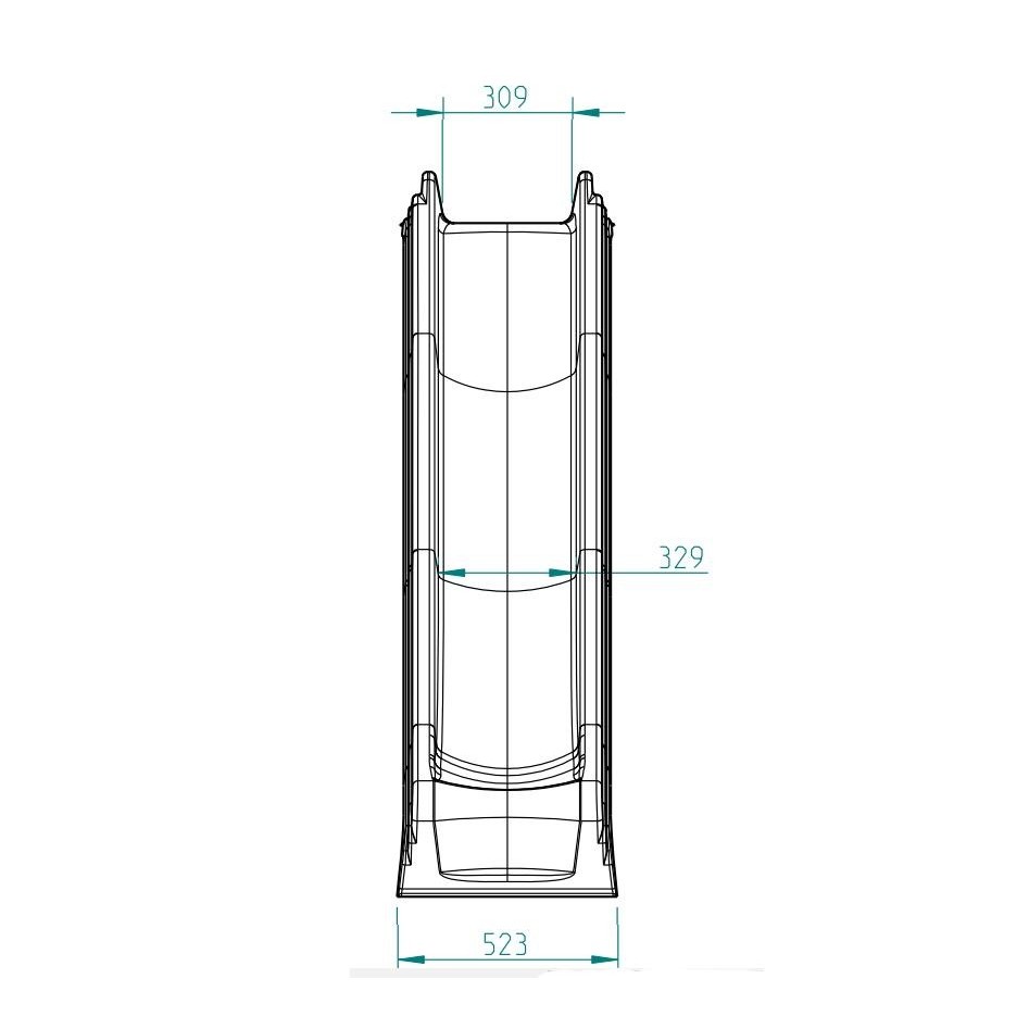 Rampa Tobogán Horeca 1,50 m altura