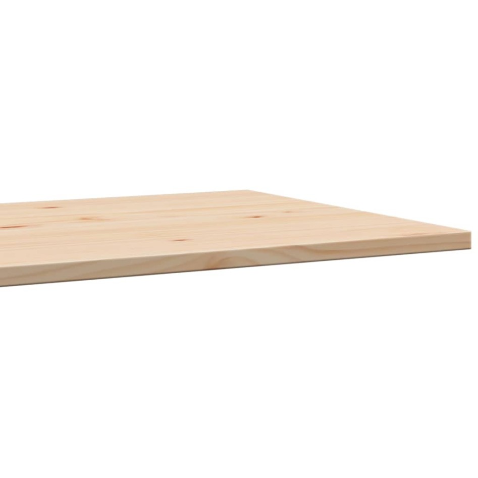 Tablero de mesa rectangular 3 uds madera de pino 80x47x1,7