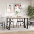 Tablero de mesa rectangular 3 uds madera de pino 80x47x2,5