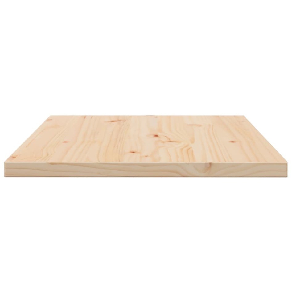 Tablero de mesa rectangular 3 uds madera de pino 80x47x2,5