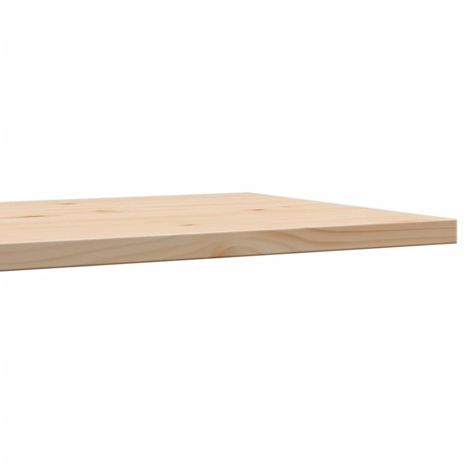 Tablero de mesa rectangular 3 uds madera de pino 80x47x2,5