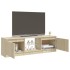 Armario TV con luces LED roble Sonoma 120x30x35,5