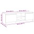 Armario TV con luces LED roble Sonoma 120x30x35,5