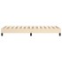 Estructura de cama sin colchón tela crema 90x190