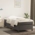 Estructura de cama sin colchón terciopelo gris oscuro 90x190