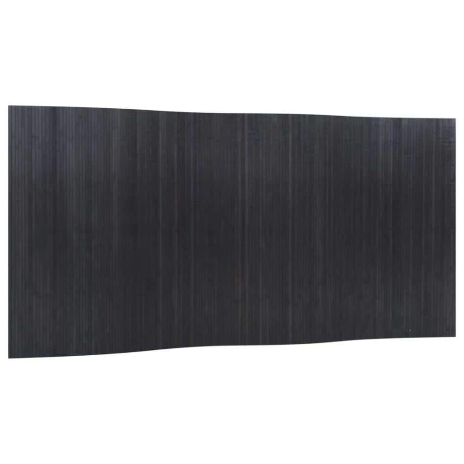 Biombo divisor de bambú gris 165x400