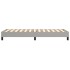 Estructura de cama sin colchón tela gris claro 90x190