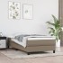 Estructura de cama sin colchón tela taupe 90x200