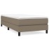 Estructura de cama sin colchón tela taupe 90x200