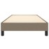 Estructura de cama sin colchón tela taupe 90x200