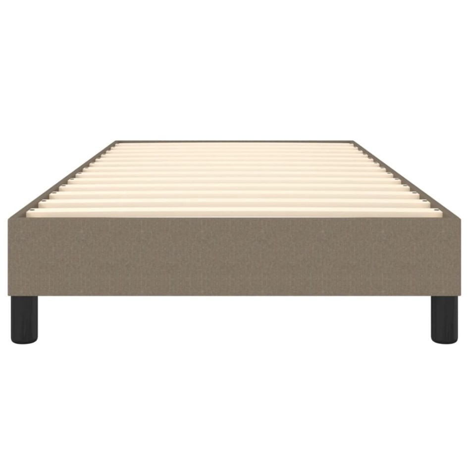 Estructura de cama sin colchón tela taupe 90x200