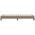 Estructura de cama sin colchón tela taupe 90x200