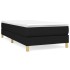 Estructura de cama sin colchón tela negro 100x200
