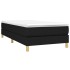 Estructura de cama sin colchón tela negro 100x200