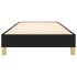 Estructura de cama sin colchón tela negro 100x200